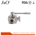 Super Sanitary 3 Way Male Ball Valve